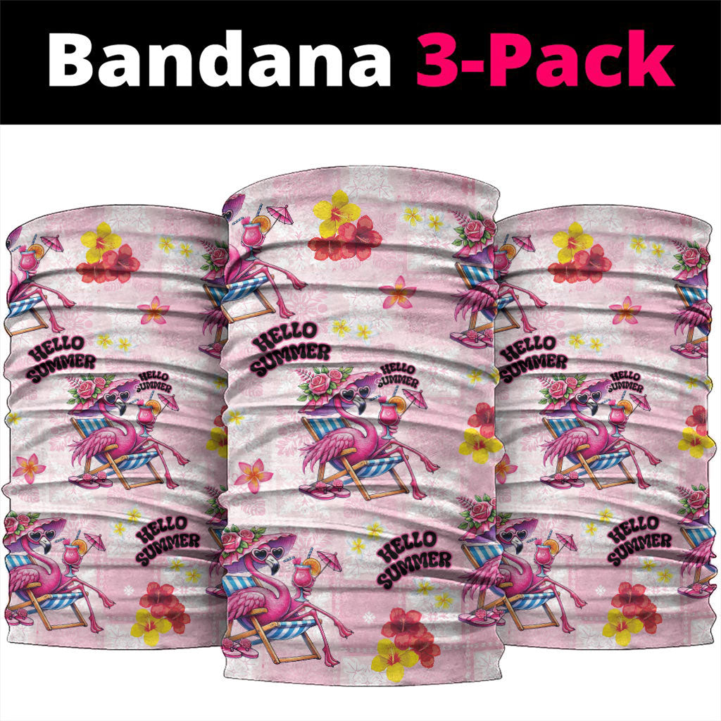 Hawaii Flamingo Hello Summer Neck Gaiter Hawaiian Quilt Pattern