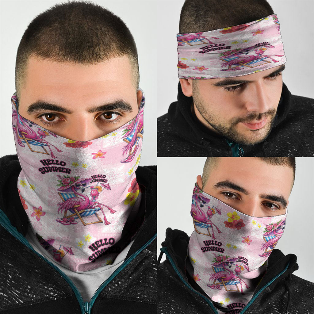 Hawaii Flamingo Hello Summer Neck Gaiter Hawaiian Quilt Pattern