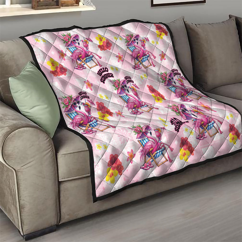 Hawaii Flamingo Hello Summer Quilt Hawaiian Quilt Pattern
