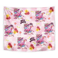 Hawaii Flamingo Hello Summer Tapestry Hawaiian Quilt Pattern