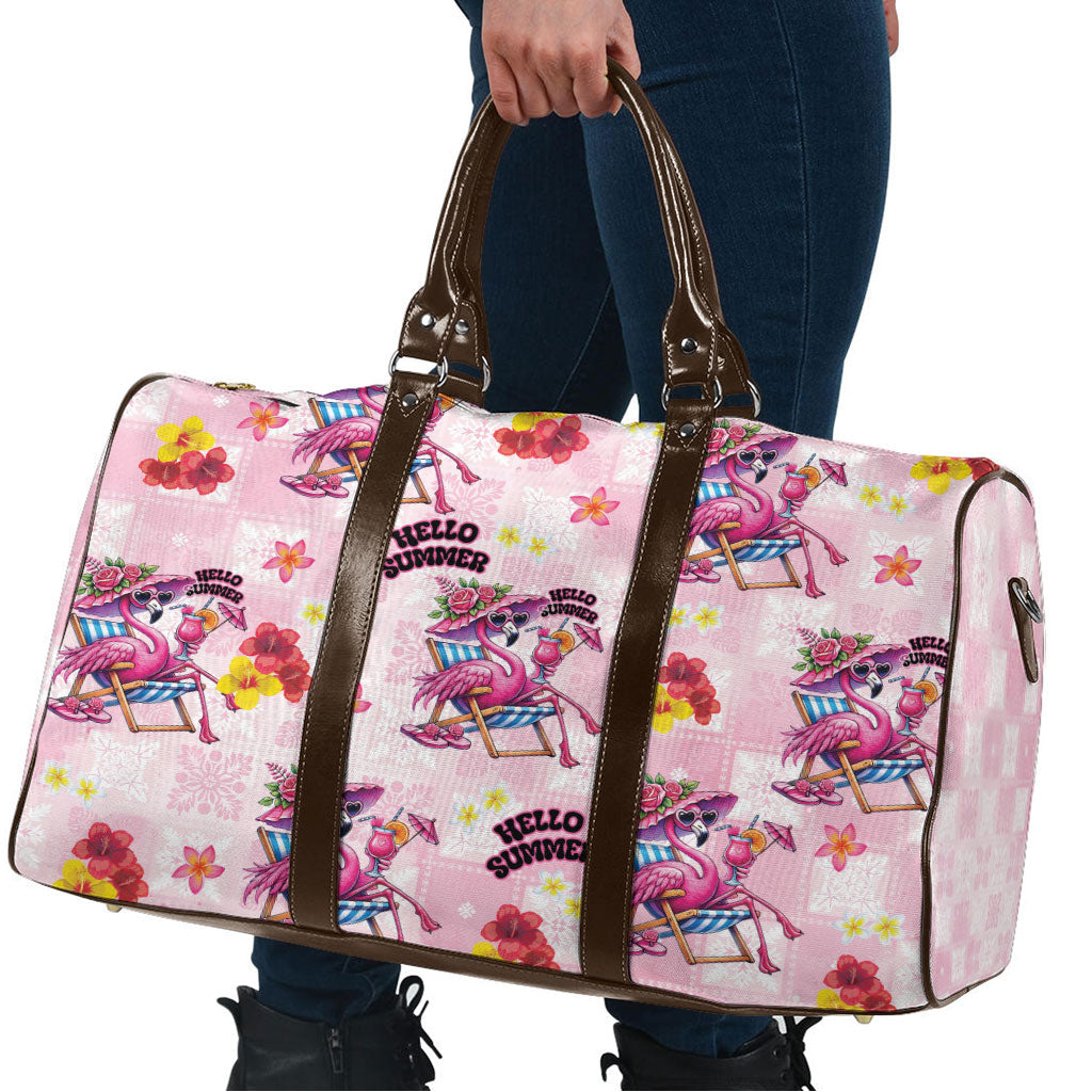 Hawaii Flamingo Hello Summer Travel Bag Hawaiian Quilt Pattern