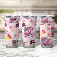 Hawaii Flamingo Hello Summer Tumbler Cup Hawaiian Quilt Pattern