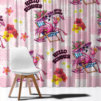 Hawaii Flamingo Hello Summer Window Curtain Hawaiian Quilt Pattern