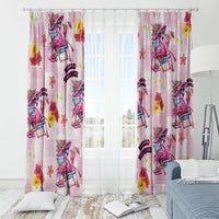 Hawaii Flamingo Hello Summer Window Curtain Hawaiian Quilt Pattern