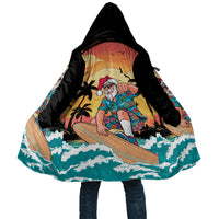 Vintage Santa Claus Surfing Summer Cloak Mele Kalikimaka i Iulai!