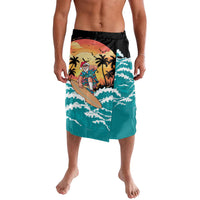 Vintage Santa Claus Surfing Summer Lavalava Mele Kalikimaka i Iulai!