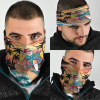 Vintage Santa Claus Surfing Summer Neck Gaiter Mele Kalikimaka i Iulai!