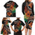 Vintage Hibiscus Pacific Floral Family Matching Long Sleeve Bodycon Dress and Hawaiian Shirt