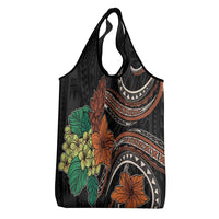 Vintage Hibiscus Pacific Floral Grocery Bag LT9 - Polynesian Pride