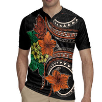 Vintage Hibiscus Pacific Floral Rugby Jersey LT9 - Polynesian Pride