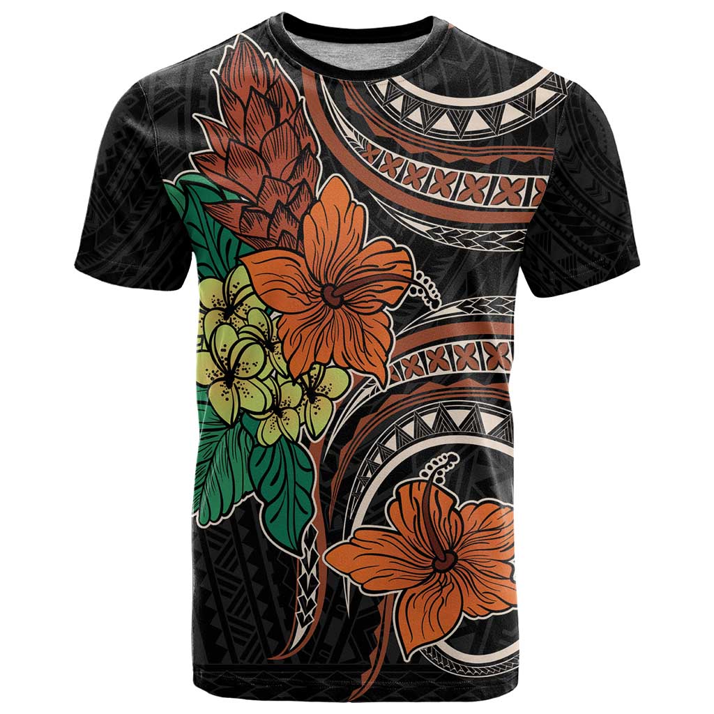 Vintage Hibiscus Pacific Floral T Shirt