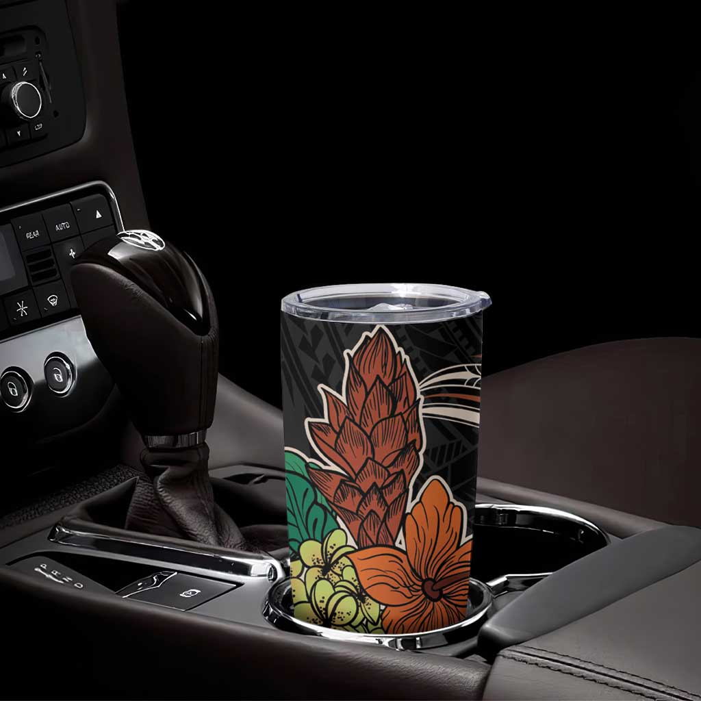 Vintage Hibiscus Pacific Floral Tumbler Cup LT9 - Polynesian Pride