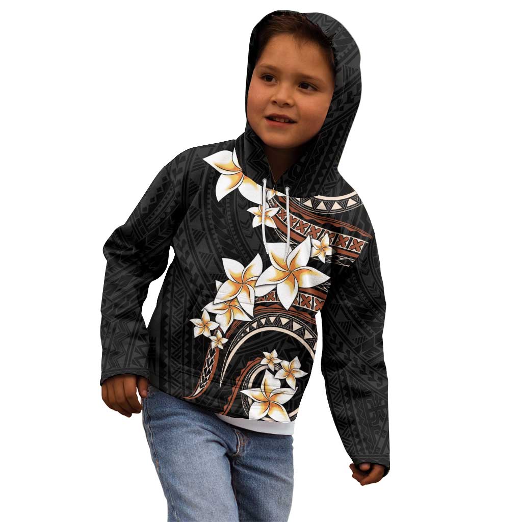 Vintage Plumeria Pacific Floral Kid Hoodie