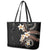 Vintage Plumeria Pacific Floral Leather Tote Bag