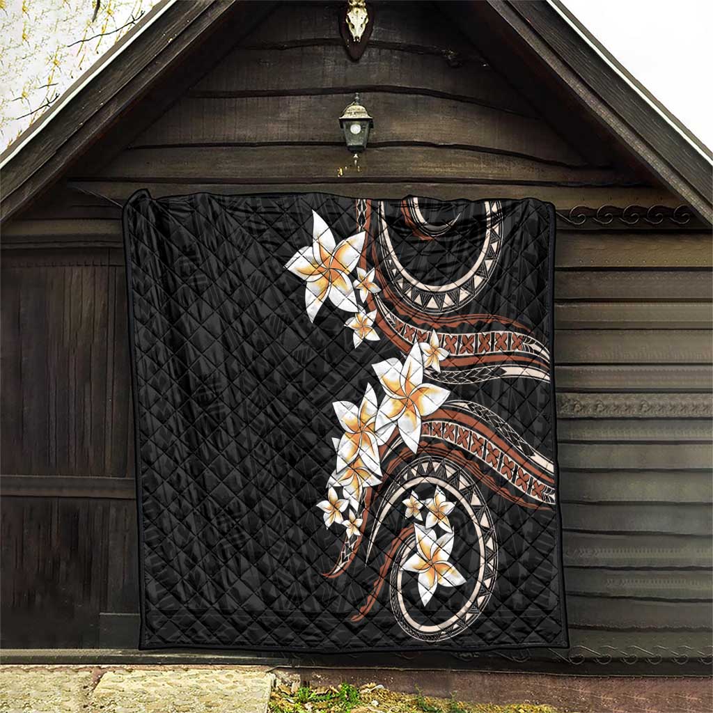 Vintage Plumeria Pacific Floral Quilt