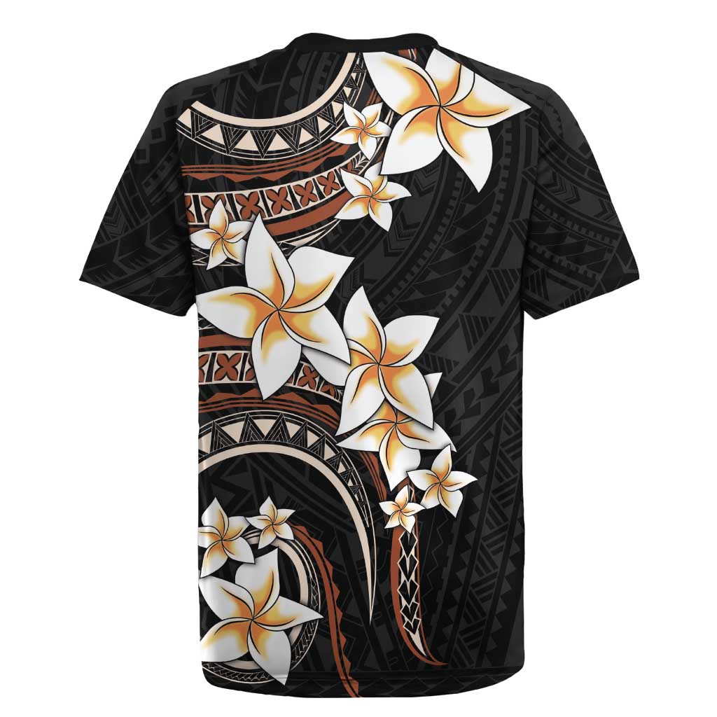 Vintage Plumeria Pacific Floral Rugby Jersey LT9 - Polynesian Pride