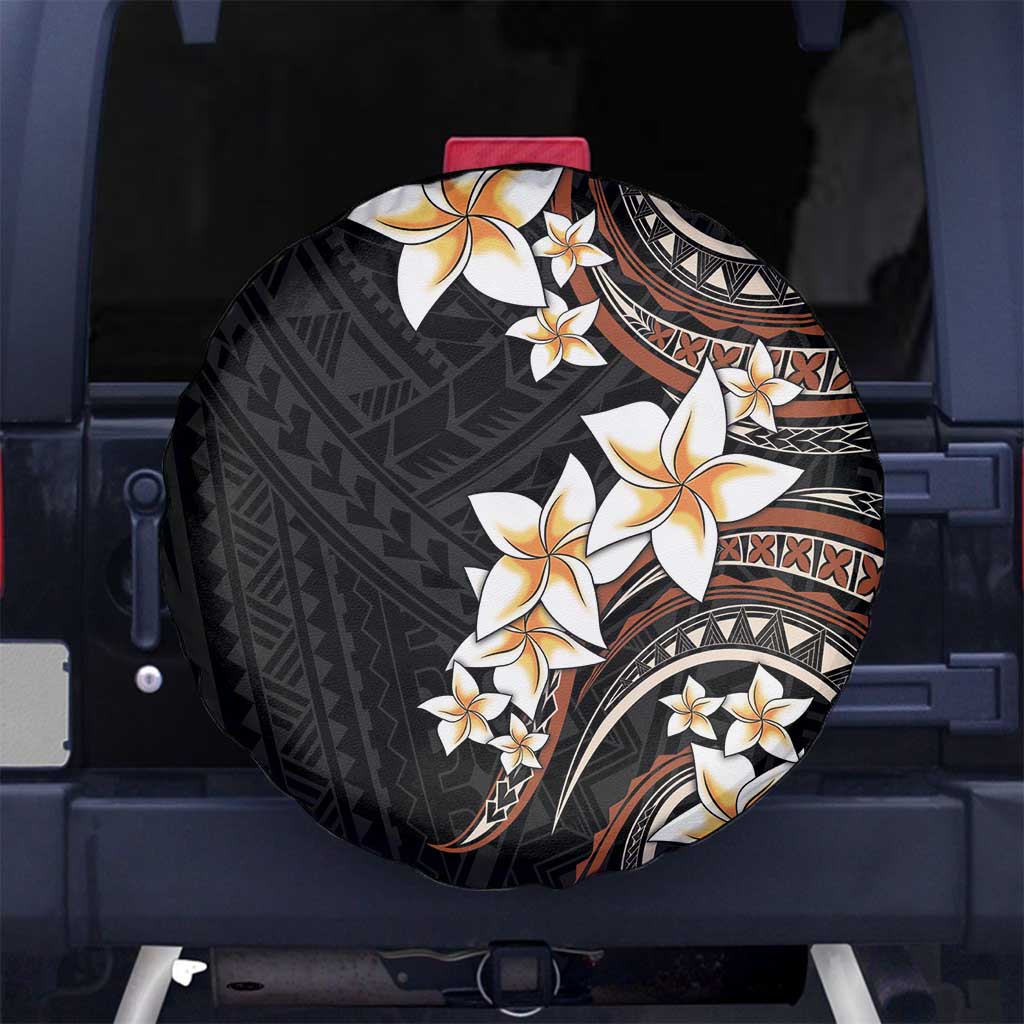 Vintage Plumeria Pacific Floral Spare Tire Cover LT9 - Polynesian Pride