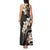 Vintage Plumeria Pacific Floral Tank Maxi Dress