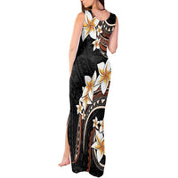 Vintage Plumeria Pacific Floral Tank Maxi Dress LT9 - Polynesian Pride