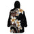 Vintage Plumeria Pacific Floral Wearable Blanket Hoodie