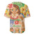 Kawaii Hula Girls Baseball Jersey Aloha Hibiscus Flowers