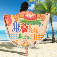 Kawaii Hula Girls Beach Blanket Aloha Hibiscus Flowers LT9 - Polynesian Pride