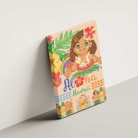 Kawaii Hula Girls Canvas Wall Art Aloha Hibiscus Flowers LT9 - Polynesian Pride