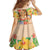 Kawaii Hula Girls Family Matching Off The Shoulder Long Sleeve Dress and Hawaiian Shirt Aloha Hibiscus Flowers