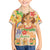 Kawaii Hula Girls Family Matching Off The Shoulder Long Sleeve Dress and Hawaiian Shirt Aloha Hibiscus Flowers