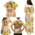 Kawaii Hula Girls Family Matching Puletasi and Hawaiian Shirt Aloha Hibiscus Flowers