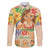 Kawaii Hula Girls Family Matching Puletasi and Hawaiian Shirt Aloha Hibiscus Flowers