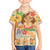 Kawaii Hula Girls Family Matching Short Sleeve Bodycon Dress and Hawaiian Shirt Aloha Hibiscus Flowers