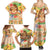 Kawaii Hula Girls Family Matching Summer Maxi Dress and Hawaiian Shirt Aloha Hibiscus Flowers