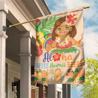Kawaii Hula Girls Garden Flag Aloha Hibiscus Flowers LT9 House Flag Nude - Polynesian Pride