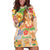 Kawaii Hula Girls Hoodie Dress Aloha Hibiscus Flowers