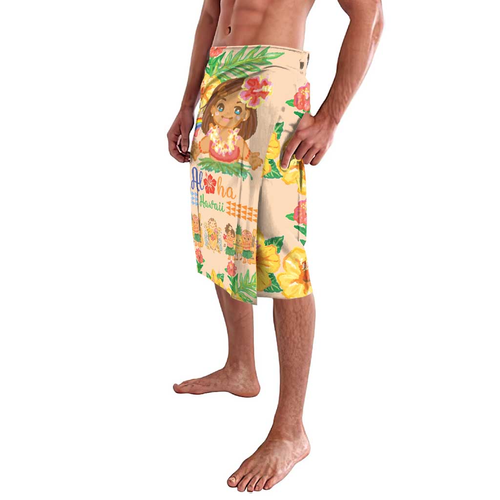 Kawaii Hula Girls Lavalava Aloha Hibiscus Flowers LT9 - Polynesian Pride