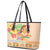 Kawaii Hula Girls Leather Tote Bag Aloha Hibiscus Flowers