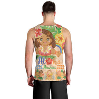 Kawaii Hula Girls Men Tank Top Aloha Hibiscus Flowers LT9 - Polynesian Pride
