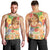 Kawaii Hula Girls Men Tank Top Aloha Hibiscus Flowers