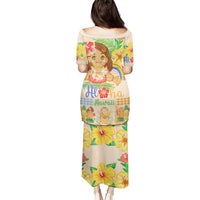 Kawaii Hula Girls Puletasi Aloha Hibiscus Flowers LT9 - Polynesian Pride