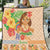 Kawaii Hula Girls Quilt Aloha Hibiscus Flowers