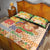 Kawaii Hula Girls Quilt Bed Set Aloha Hibiscus Flowers