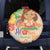 Kawaii Hula Girls Spare Tire Cover Aloha Hibiscus Flowers