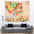 Kawaii Hula Girls Tapestry Aloha Hibiscus Flowers