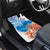 Hibiscus Turtle Tattoo Coral Reef Car Mats with Polynesian Tribal