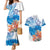 Hibiscus Turtle Tattoo Coral Reef Couples Matching Mermaid Dress and Hawaiian Shirt with Polynesian Tribal