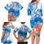 Hibiscus Turtle Tattoo Coral Reef Family Matching Long Sleeve Bodycon Dress and Hawaiian Shirt with Polynesian Tribal