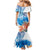 Hibiscus Turtle Tattoo Coral Reef Family Matching Mermaid Dress and Hawaiian Shirt with Polynesian Tribal