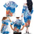 Hibiscus Turtle Tattoo Coral Reef Family Matching Off The Shoulder Long Sleeve Dress and Hawaiian Shirt with Polynesian Tribal