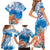 Hibiscus Turtle Tattoo Coral Reef Family Matching Short Sleeve Bodycon Dress and Hawaiian Shirt with Polynesian Tribal